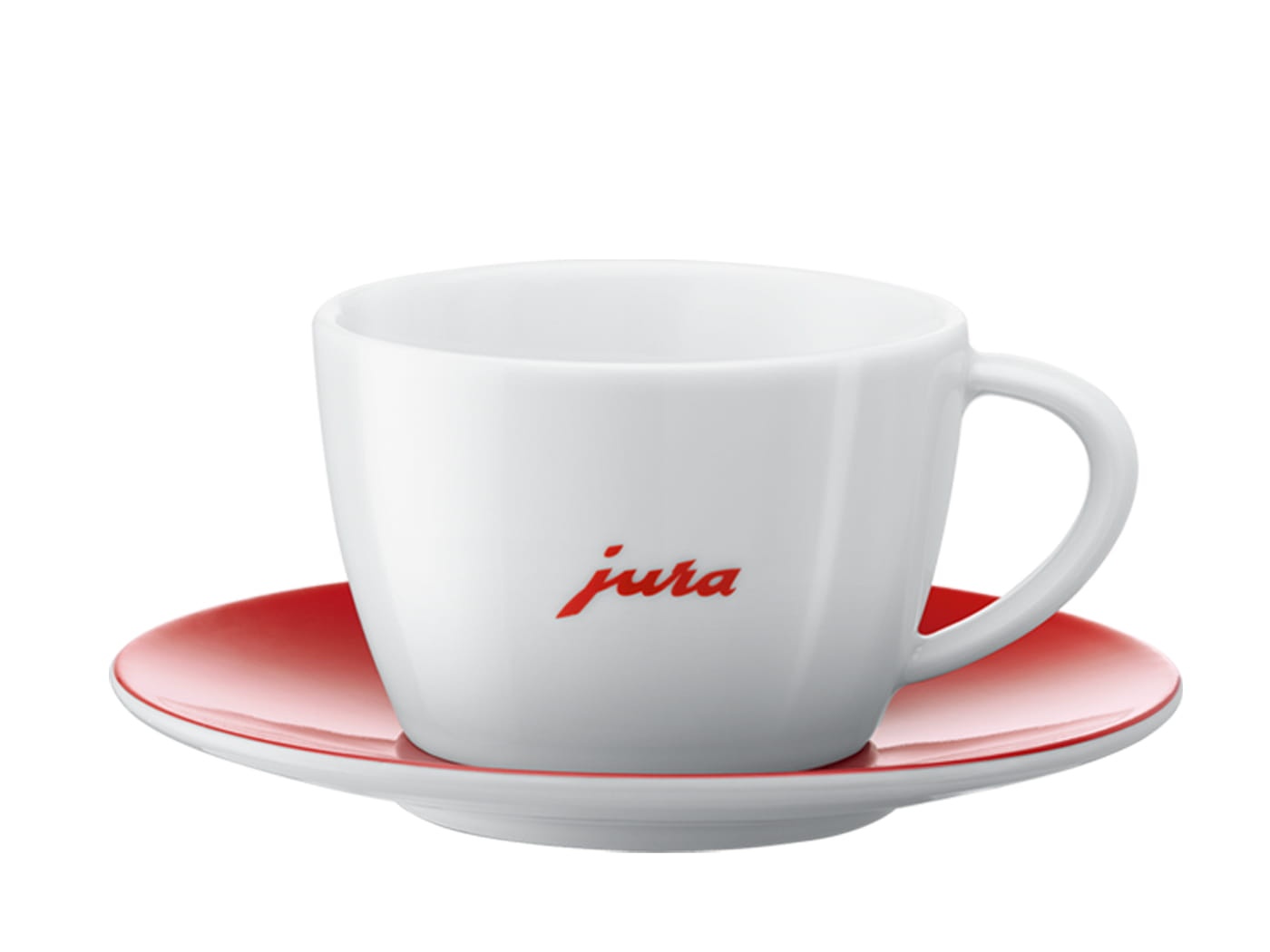 JURA Cappuccinotassen JURA Logo rot 2er-Set, Produktansicht