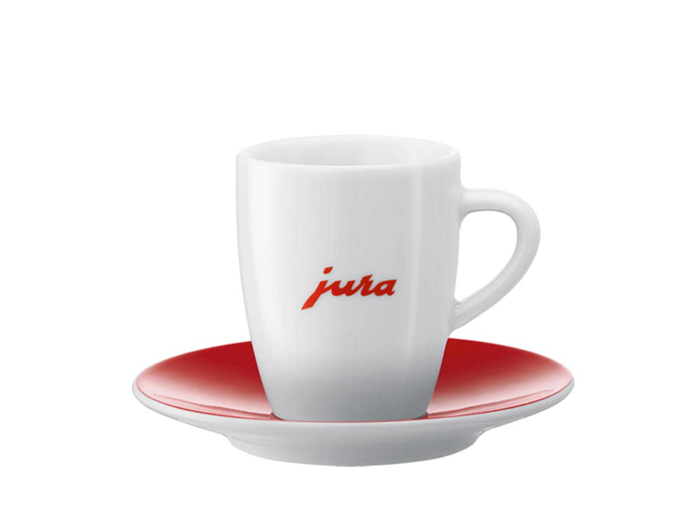 JURA Espressotassen JURA Logo rot 2er-Set, Produktansicht