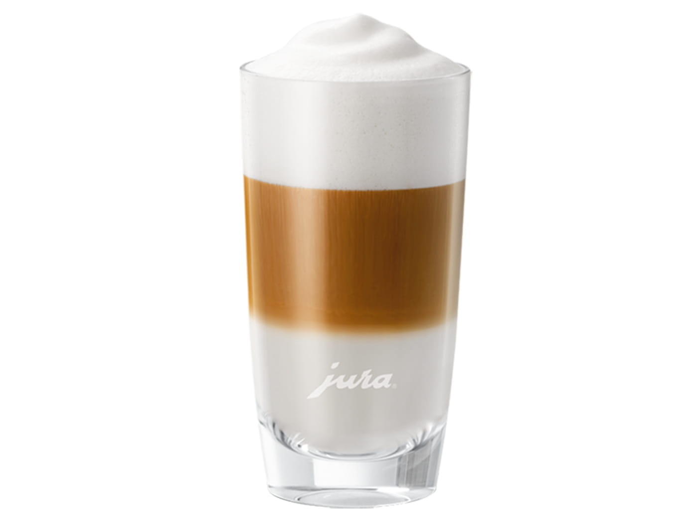 JURA Latte-macchiato-Glas 2er-Set Hoch, Produktansicht